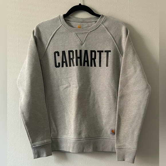 EUC Carhartt Gray Pullover Sweatshirt - Picture 3 of 8